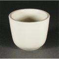 Tuxton China Chinese-Asian Tea Cup 4.5 oz. Tea Cup - Eggshell - 3 Dozen TRE-045